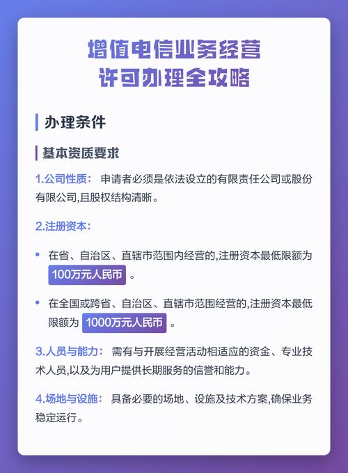 增值电信业务经营许可办理全攻略